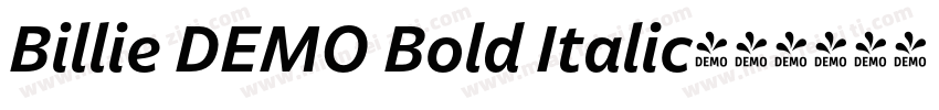 Billie DEMO Bold Italic字体转换